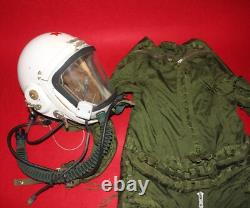 High altitude MiG-21 Fighter Pilot Flight Helmet 1# Pressure fly suit 2#