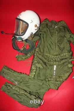 High altitude MiG-21 Fighter Pilot Flight Helmet 1# Pressure fly suit 2#