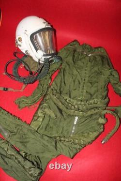 High altitude MiG-21 Fighter Pilot Flight Helmet 1# Pressure fly suit 2#