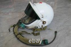 High altitude MiG-21 Fighter Pilot Flight Helmet, Drop Down sunvisor