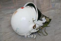 High altitude MiG-21 Fighter Pilot Flight Helmet, Drop Down sunvisor