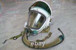 High altitude MiG-21 Fighter Pilot Flight Helmet, Drop Down sunvisor