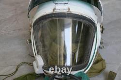 High altitude MiG-21 Fighter Pilot Flight Helmet, Drop Down sunvisor