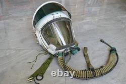 High altitude MiG-21 Fighter Pilot Flight Helmet, Drop Down sunvisor
