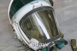 High altitude MiG-21 Fighter Pilot Flight Helmet, Drop Down sunvisor