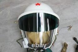 High altitude MiG-21 Fighter Pilot Flight Helmet, No. 1305144