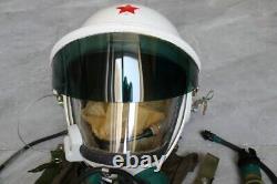 High altitude MiG-21 Fighter Pilot Flight Helmet Tk-1, No. 0503129