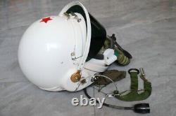 High altitude MiG-21 Fighter Pilot Flight Helmet Tk-1, No. 0503129