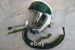 High altitude MiG-21 Fighter Pilot Flight Helmet, pull down sunvisor