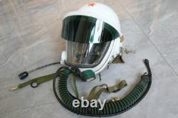 High altitude MiG-21 Fighter Pilot Flight Helmet, pull down sunvisor