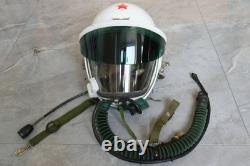 High altitude MiG-21 Fighter Pilot Flight Helmet, pull down sunvisor