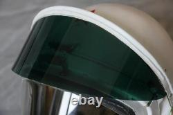 High altitude MiG-21 Fighter Pilot Flight Helmet, pull down sunvisor