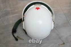 High altitude MiG-21 Fighter Pilot Flight Helmet, pull down sunvisor