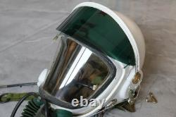 High altitude MiG-21 Fighter Pilot Flight Helmet, pull down sunvisor