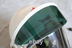 High altitude MiG-21 Fighter Pilot Flight Helmet, pull down sunvisor