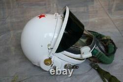 High altitude MiG Fighter Pilot Flight Helmet Tk-1 No. 9601228