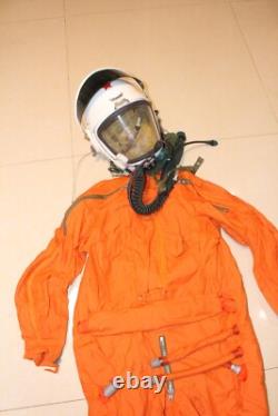 High altitude Mig-21 Fighter Pilot Flight Helmet, Compensatory Suit