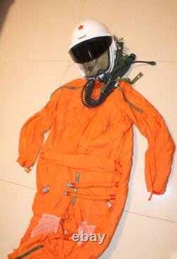 High altitude Mig-21 Fighter Pilot Flight Helmet, Compensatory Suit