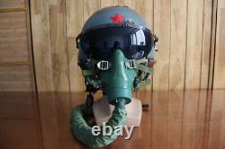 High altitude fighter pilot flight Helmet oxygen mask