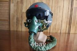 High altitude fighter pilot flight Helmet oxygen mask
