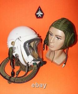 High altitude mig Fighter Pilot Flight Helmet +Hat $ 299.9