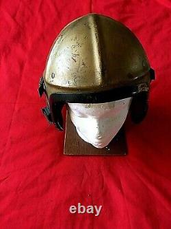 Historic! 1950's USMC Pilots Korean War Gentexite Flight Helmet size Large