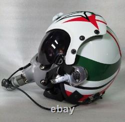 ITALY AEROBATIC TEAM. TREE COLORI FIGHTER PILOT HELMET With OXYGEN MASK(REPRO)+BAG