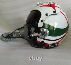 ITALY AEROBATIC TEAM. TREE COLORI FIGHTER PILOT HELMET With OXYGEN MASK(REPRO)+BAG
