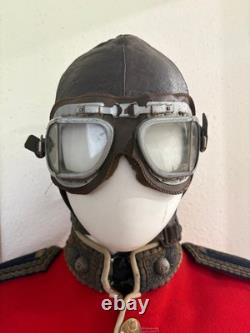 Inter World War British Empire Army Pilot Aviator Flight Aircraft Helmet Goggles