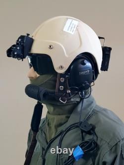 K10 Flight Helmet, Pilot Helmet, David and Clark, HGU-84 ANVIS Mount, LPBP Mount