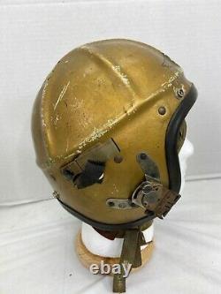 Korean War US Navy H-4 Pilots Flight Helmet & Liner