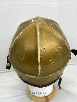 Korean War US Navy H-4 Pilots Flight Helmet & Liner