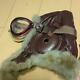 Leather Pilot Flight Helmet Goggle Set Army Military with Fur Retro from Japan