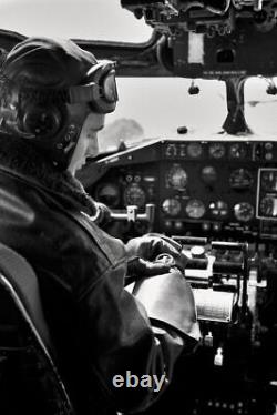 Leather Sheepskin 40s WW2 PILOT SKULL CAP Hat Helmet Flying Flight Aviator Plane
