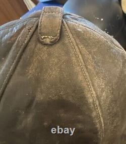 Lot Of 2 WW2 ORIGINAL GERMAN LUFTWAFFE PILOT WINTER LEATHER FLIGHT HELMET X 2