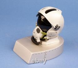 MSA Gallet Pilot Flight Helmet Air Force Replica 1/4 Resin Desk Model On AV Base