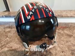 Maverick Top Gun Gentex Hgu-26 Movie Prop Replica Flight Pilot Helmet Naval