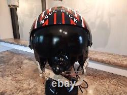 Maverick Top Gun Gentex Hgu-26 Movie Prop Replica Flight Pilot Helmet Naval