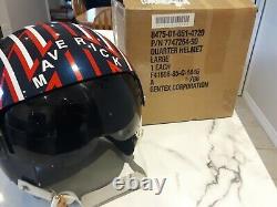 Maverick Top Gun Gentex Hgu-26 Movie Prop Replica Flight Pilot Helmet Naval