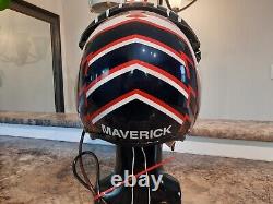 Maverick Top Gun Gentex Hgu-26 Movie Prop Replica Flight Pilot Helmet Naval