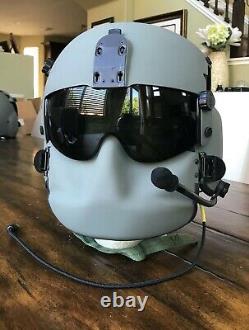 Medium Hgu56 Helicopter Pilot Flight Helmet Mfs Shield Hgu 56