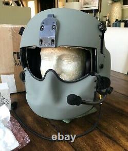 Medium Hgu56 Helicopter Pilot Flight Helmet Mfs Shield Hgu 56