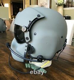 Medium Hgu56 Helicopter Pilot Flight Helmet Mfs Shield Hgu 56