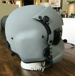 Medium Hgu56 Helicopter Pilot Flight Helmet Mfs Shield Hgu 56