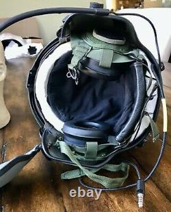 Medium Hgu56 Helicopter Pilot Flight Helmet Mfs Shield Hgu 56