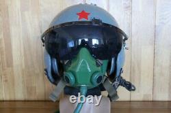 MiG Fighter Pilot Helmet QTK-1, Oxygen Mask KJB-1