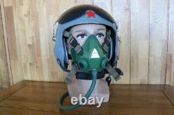 MiG Fighter Pilot Helmet QTK-1, Oxygen Mask KJB-1