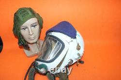 Mig Pilot High Altitude Helmet Pull down Sunvisor, Anti-gravity flight Suit 01