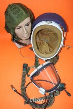 Mig Pilot High Altitude Helmet Pull down Sunvisor, Anti-gravity flight Suit 01
