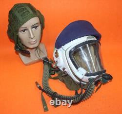 Mig Pilot High Altitude Helmet Pull down Sunvisor, Anti-gravity flight Suit